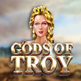 Gods of Troy slot logo by Red Tiger Gaming at Vegashero Casino