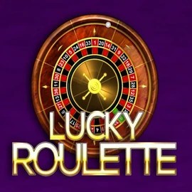 Lucky Roulette slot logo by Belatra Games at Vegashero Casino